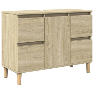 vidaXL Sink Cabinet Sonoma Oak 80x33x60 cm Engineered Wood