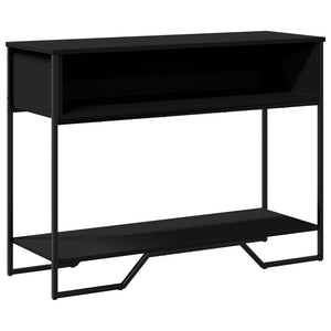 vidaXL Console Table Black 100x35x74.5 cm Engineered Wood