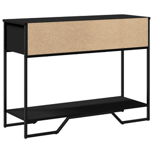 vidaXL Console Table Black 100x35x74.5 cm Engineered Wood