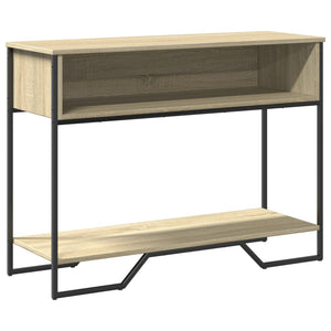 vidaXL Console Table Sonoma Oak 100x35x74.5 cm Engineered Wood