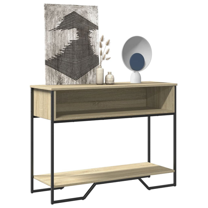 vidaXL Console Table Sonoma Oak 100x35x74.5 cm Engineered Wood