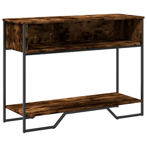 vidaXL Console Table Smoked Oak 100x35x74.5 cm Engineered Wood