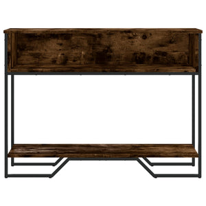 vidaXL Console Table Smoked Oak 100x35x74.5 cm Engineered Wood