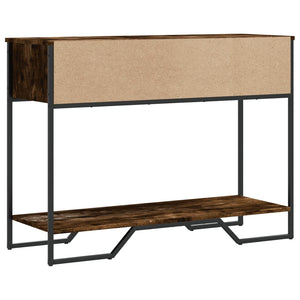 vidaXL Console Table Smoked Oak 100x35x74.5 cm Engineered Wood