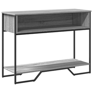 vidaXL Console Table Grey Sonoma 100x35x74.5 cm Engineered Wood