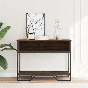 vidaXL Console Table Brown Oak 100x35x74.5 cm Engineered Wood