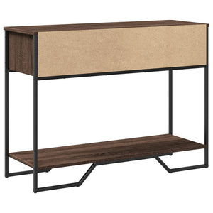 vidaXL Console Table Brown Oak 100x35x74.5 cm Engineered Wood