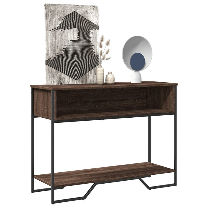 vidaXL Console Table Brown Oak 100x35x74.5 cm Engineered Wood