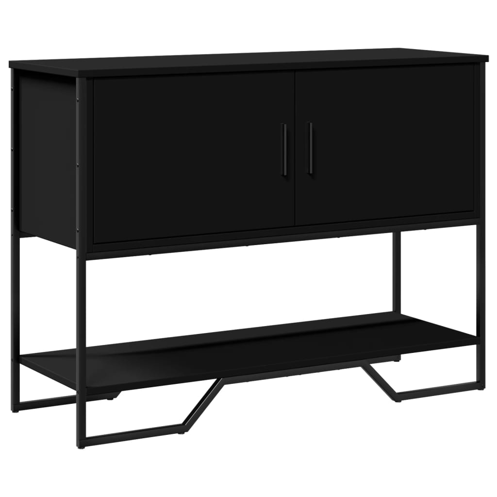 vidaXL Console Table Black 100x35x74.5 cm Engineered Wood