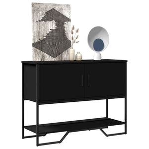 vidaXL Console Table Black 100x35x74.5 cm Engineered Wood