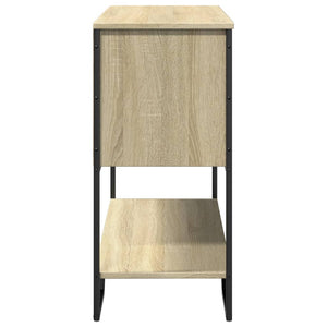 vidaXL Console Table Sonoma Oak 100x35x74.5 cm Engineered Wood