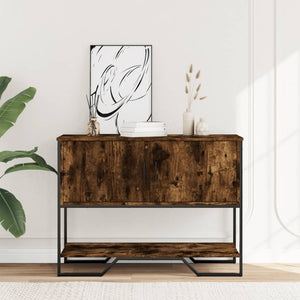 vidaXL Console Table Smoked Oak 100x35x74.5 cm Engineered Wood