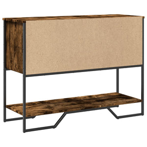 vidaXL Console Table Smoked Oak 100x35x74.5 cm Engineered Wood