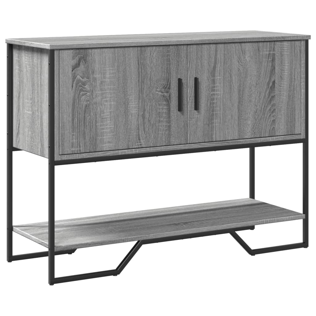 vidaXL Console Table Grey Sonoma 100x35x74.5 cm Engineered Wood