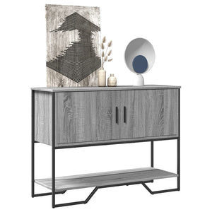 vidaXL Console Table Grey Sonoma 100x35x74.5 cm Engineered Wood