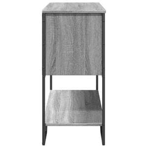 vidaXL Console Table Grey Sonoma 100x35x74.5 cm Engineered Wood