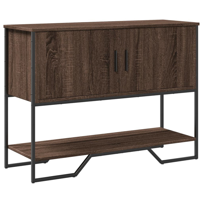 vidaXL Console Table Brown Oak 100x35x74.5 cm Engineered Wood