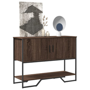 vidaXL Console Table Brown Oak 100x35x74.5 cm Engineered Wood