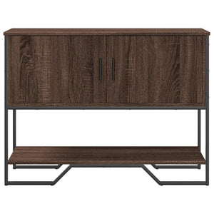 vidaXL Console Table Brown Oak 100x35x74.5 cm Engineered Wood