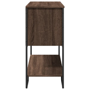 vidaXL Console Table Brown Oak 100x35x74.5 cm Engineered Wood