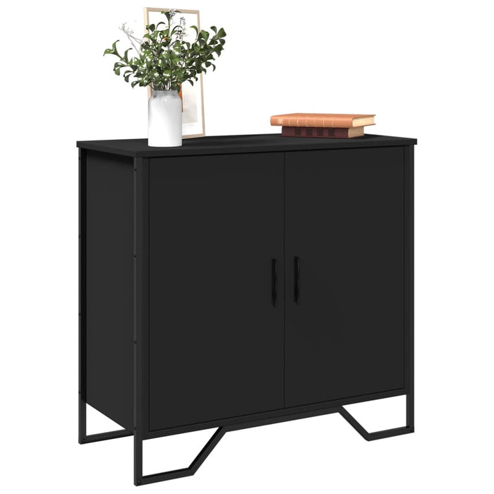 vidaXL Sideboard Black 78x35.5x74.5 cm Engineered Wood