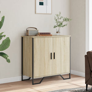 vidaXL Sideboard Sonoma Oak 78x35.5x74.5 cm Engineered Wood