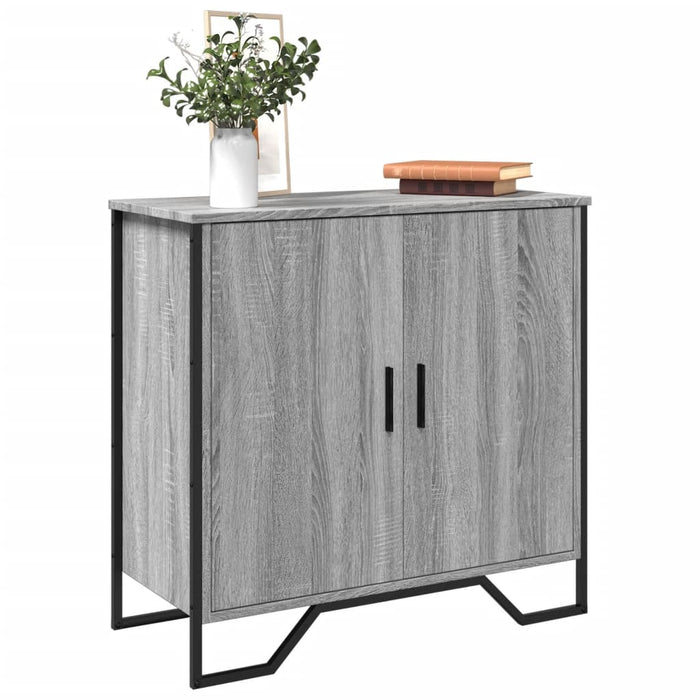 vidaXL Sideboard Grey Sonoma 78x35.5x74.5 cm Engineered Wood