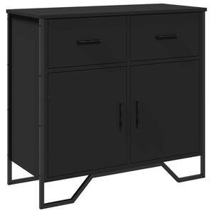 vidaXL Sideboard Black 79.5x35.5x74.5 cm Engineered Wood