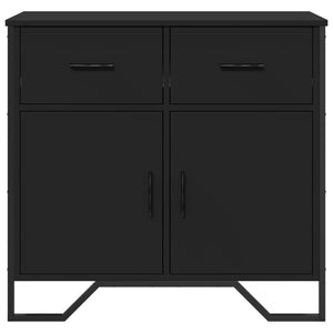 vidaXL Sideboard Black 79.5x35.5x74.5 cm Engineered Wood