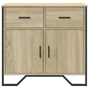 vidaXL Sideboard Sonoma Oak 79.5x35.5x74.5 cm Engineered Wood