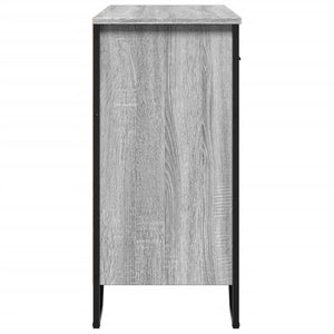 vidaXL Sideboard Grey Sonoma 79.5x35.5x74.5 cm Engineered Wood