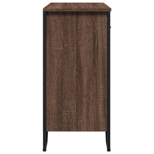 vidaXL Sideboard Brown Oak 79.5x35.5x74.5 cm Engineered Wood