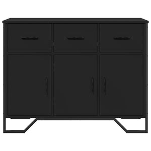 vidaXL Sideboard Black 97x32.5x74.5 cm Engineered Wood