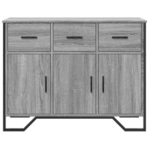 vidaXL Sideboard Grey Sonoma 97x32.5x74.5 cm Engineered Wood