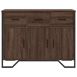 vidaXL Sideboard Brown Oak 97x32.5x74.5 cm Engineered Wood