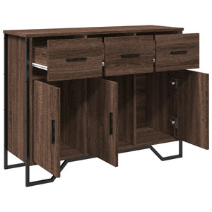 vidaXL Sideboard Brown Oak 97x32.5x74.5 cm Engineered Wood