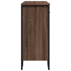 vidaXL Sideboard Brown Oak 97x32.5x74.5 cm Engineered Wood