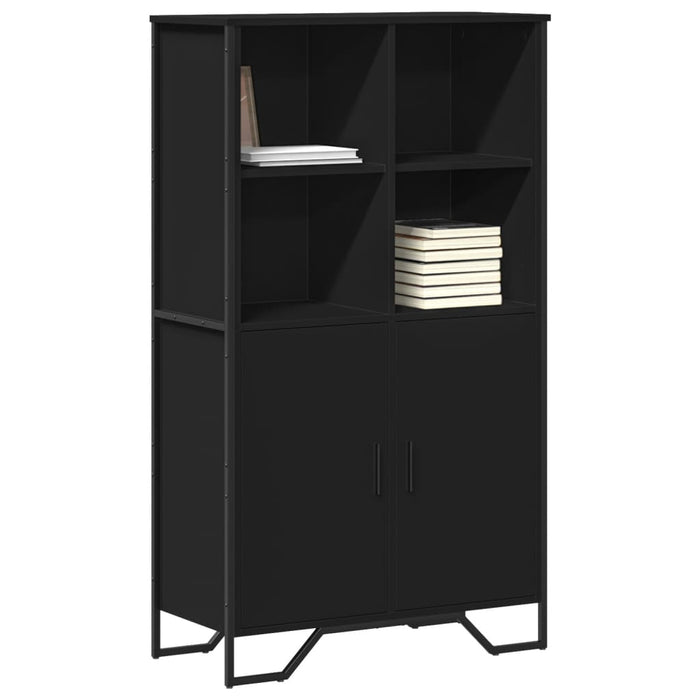 vidaXL Highboard Black 79.5x35.5x137.5 cm Engineered wood