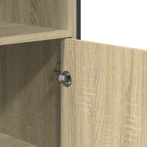 vidaXL Highboard Sonoma Oak 79.5x35.5x137.5 cm Engineered wood