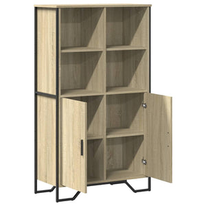 vidaXL Highboard Sonoma Oak 79.5x35.5x137.5 cm Engineered wood