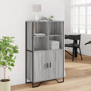 vidaXL Highboard Grey Sonoma 79.5x35.5x137.5 cm Engineered wood