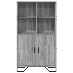 vidaXL Highboard Grey Sonoma 79.5x35.5x137.5 cm Engineered wood