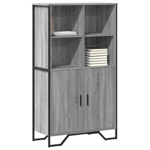 vidaXL Highboard Grey Sonoma 79.5x35.5x137.5 cm Engineered wood