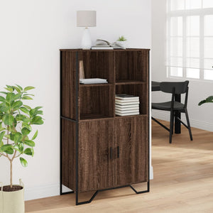 vidaXL Highboard Brown Oak 79.5x35.5x137.5 cm Engineered wood