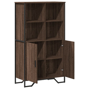 vidaXL Highboard Brown Oak 79.5x35.5x137.5 cm Engineered wood