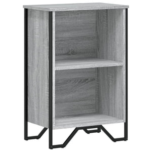 vidaXL Bookcase Grey Sonoma 50x31x74.5 cm Engineered Wood