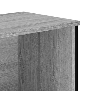 vidaXL Bookcase Grey Sonoma 50x31x74.5 cm Engineered Wood