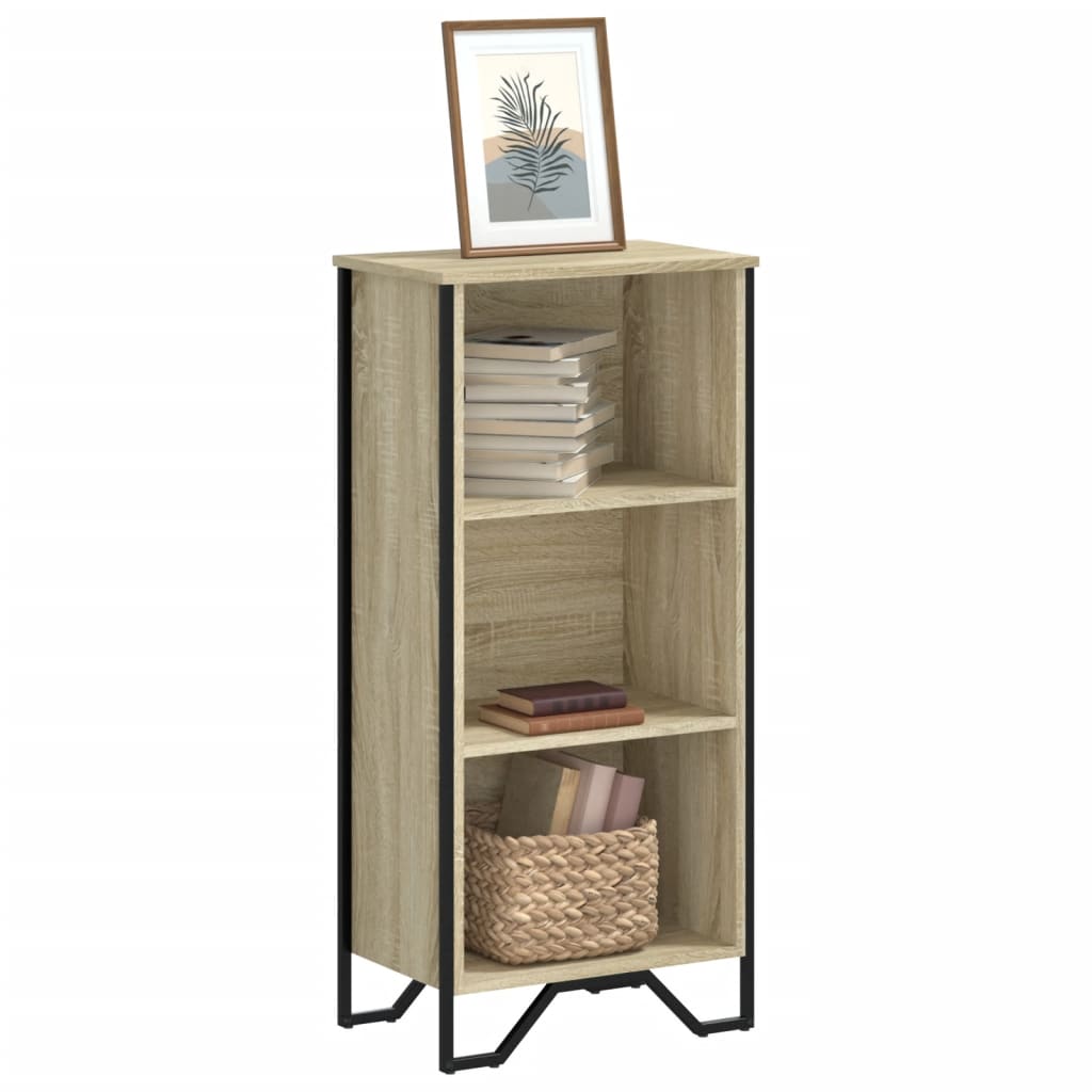 vidaXL Bookcase Sonoma Oak 50x31x106 cm Engineered Wood