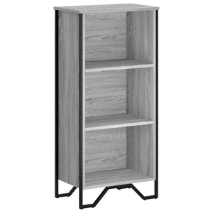 vidaXL Bookcase Grey Sonoma 50x31x106 cm Engineered Wood