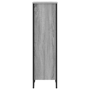 vidaXL Bookcase Grey Sonoma 50x31x106 cm Engineered Wood